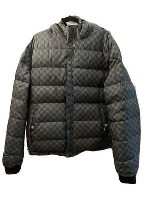 louis vuitton damier graphite down jacket